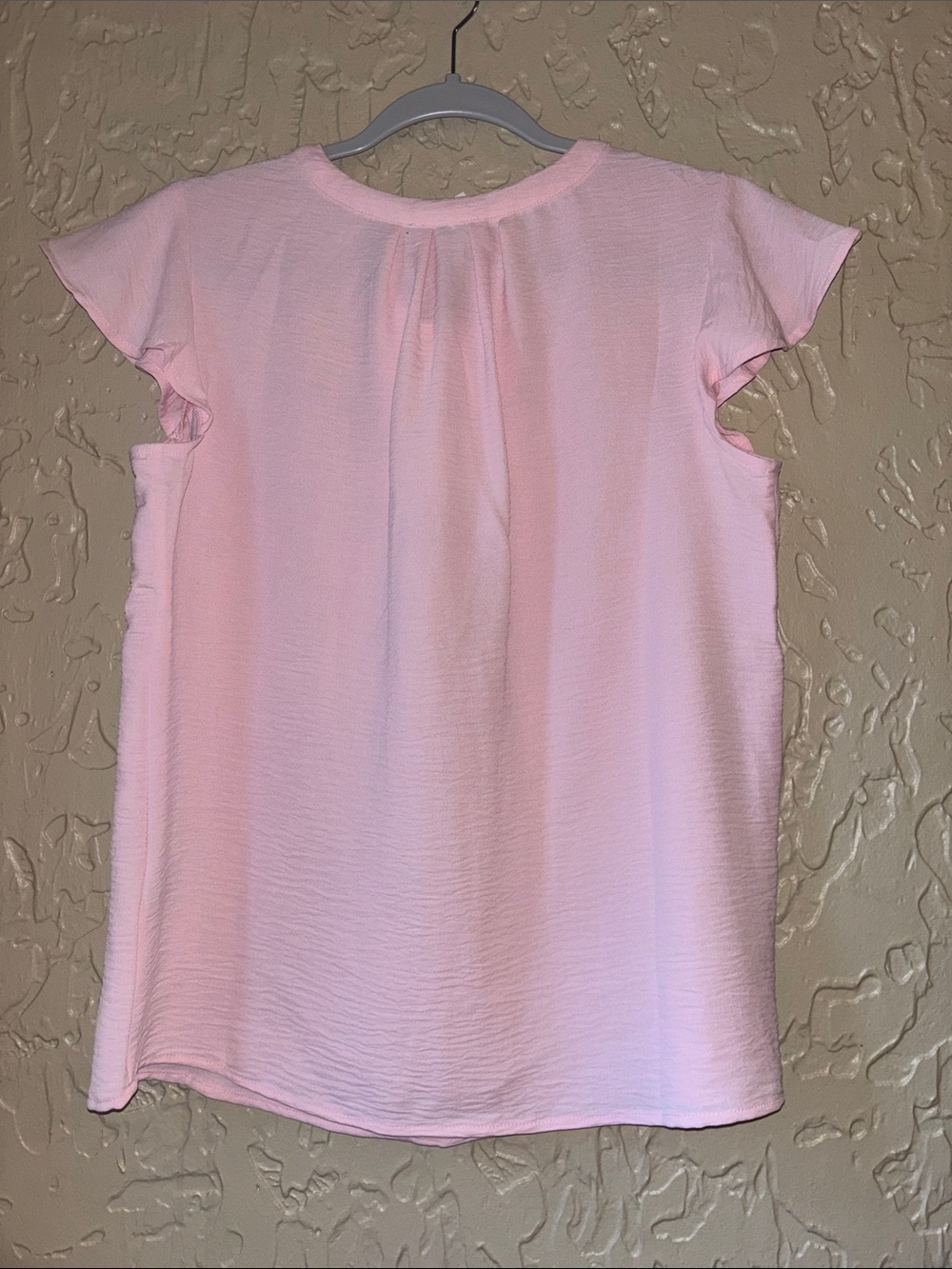 Calvin Klein Women's Pink Short Sleeve Blouse - Picture 6 of 6